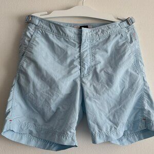 Orlebar Brown Light Blue Swim Shorts Trunks  Lined  - Bulldog Style - 28